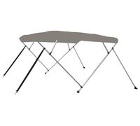 vidaXL 4-Bow Bimini-Top Gris 243x210x137 cm