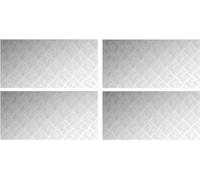 vidaXL Escalier Escalier à angle droit 4 pcs Argent 100 x 50 cm Aluminium
