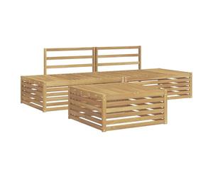 vidaXL 4 pc Ensemble de canapés d'extérieur Blanc