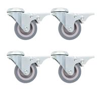 vidaXL 4 pcs Roulettes à frein 50 mm