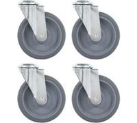 vidaXL 4 Roulettes pivotantes - 125 mm