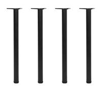 vidaXL Pieds de table 4 pièces réglables en hauteur 870 mm Noir
