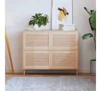 vidaXL 4 Portes d'Armoire à Persiennes