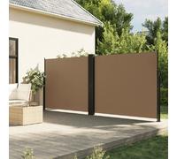 vidaXL Marquise latérale extensible Taupe 160x1200 cm
