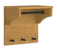 vidaXL Porte-manteau mural SANDNES 43x30x42 cm bois massif pin