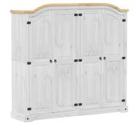 VidaXL 4012163 placard et armoire de chambre à coucher 5 étagères 4 portes(s) Blanc