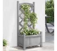 vidaXL 40x30x90 cm gris bois massif de sapin