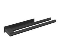VidaXL 42008359 porte-serviettes et anneau porte-serviettes Noir Noir
