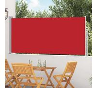 Windscherm uittrekbaar 120x300 cm rood45362
