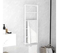 VidaXL 45x10x115 cm - Acier Blanc
