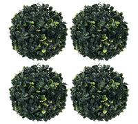 vidaXL 4X Boules de Buis Artificielles Fausse Plante Jardinière Décoration Florale Plante Artificielle Paysage de Jardin Extérieur 12 cm