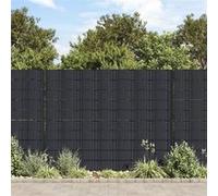 vidaXL Écrans d'intimité PVC Gris foncé