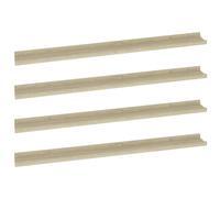 vidaXL 4X Etagères Murales Etagères Suspendues Etagères Flottantes Salon Salle de Séjour Chambre à Coucher Maison Intérieur Chêne Sonoma 100x9x3 cm