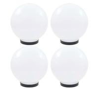 vidaXL Lampes LED de jardin 4 pcs. Sphérique 25 cm PMMA
