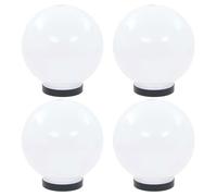 vidaXL Lampes de jardin LED 4 pcs. Sphérique 20 cm PMMA
