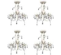 Lustre VidaXL - Blanc Cristal