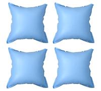 vidaXL 4X Oreillers Gonflables d'hiver pour Housse de Piscine Hors Sol Coussins Couverture Flotteurs d'Hivernage Coussins Gonflables Bleu PVC