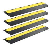 vidaXL 4X Rampe de Protection Câble 2 Canaux Caoutchouc 101,5 cm Signalisation