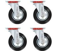 vidaXL Roulettes pivotantes pour meuble 4 pcs 160 mm Capacité 150 kg