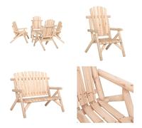 vidaXL 5 pcs. Garden Lounge Set Massivly Sapin - Garden Lounge Set - Garden Lounge Sets - Lounge Set Terrasse