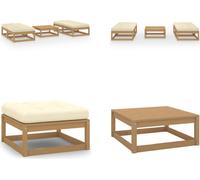 vidaXL 5 pcs. Garden Lounge Set with Coussin Pin Massif - Ensemble de meubles de jardin - Ensemble de meubles de jardin - Garniture de jardin