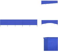 vidaXL 5 pièces de toile pare-vent 600 x 80 cm bleu azur - Parasols et protections solaires