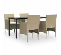 vidaXL 5-tlg. Groupe de jardinage avec baisers Beige et Schwarz