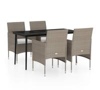 vidaXL 5-tlg. Groupe de jardinage avec baisers Beige et Schwarz