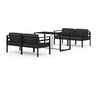 vidaXL 5-tlg. Set de salon de jardin avec baissière Aluminium Anthrazit