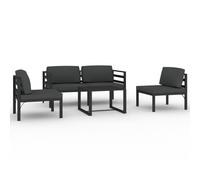 vidaXL 5-tlg. Set de salon de jardin avec baissière Aluminium Anthrazit