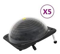 vidaXL Chauffage solaire de piscine Boule 5 pcs 75x75x36 cm HDPE Aluminium