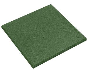 vidaXL : 6 dalles de protection antidérapantes, vert, 50 x 50 cm, en caoutchouc