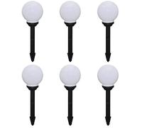 vidaXL Lampes de chemin 6 pcs. LED 20 cm avec piquet de terre
