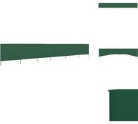 vidaXL 6 pièces de toile brise-vent 800 x 80 cm vert - Parasols et protections solaires