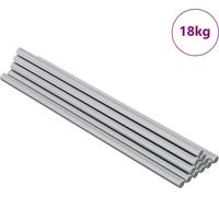 vidaXL, 600 pièces, tige filetée, argent, acier