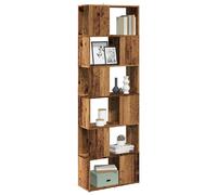 vidaXL Bibliothèque/Séparateur de pièce Vieux Bois 60x24x186 cm, séparation de pièce, cloison de pièce, Armoire à Livres, bibliothèque, séparateur