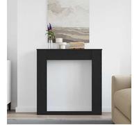 VIDAXL(69530)MANTEAU DE CHEMINÉE - Habillage de cheminée en chêne noir 100x20x100 cm - Montage requis