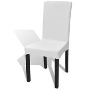 vidaXL 6X Housses de Chaise Dos Droit Extensibles Restaurant Hôtel Maison