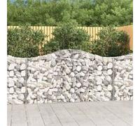 vidaXL Paniers à gabions - Argenté