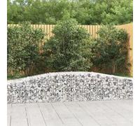 vidaXL Paniers à gabions arqués - 7 pcs