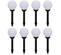 vidaXL Lampes de chemin 8 pcs. LED 15 cm avec piquet de terre