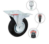 vidaXL 8 pcs. Roues pivotantes 125 mm