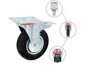 vidaXL 8 pcs. Roues pivotantes 125 mm