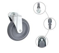 vidaXL 8 pcs. Roues pivotantes avec trou au dos 125 mm