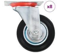 vidaXL 8 pcs. Roues pivotantes 100 mm