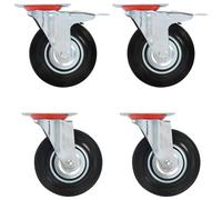 vidaXL 8 pcs Roulettes pivotantes 125 mm