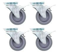 vidaXL 8 pcs. Roulettes pivotantes 75 mm