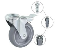 vidaXL 8 pcs. Roulettes pivotantes avec trou au dos 100 mm
