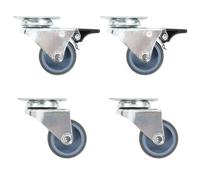 VidaXL 8 pcs Roulettes pivotantes doubles