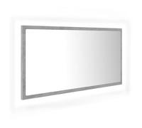 VidaXL 804936 miroir de salle de bain et armoire de rangement pour évier Gris